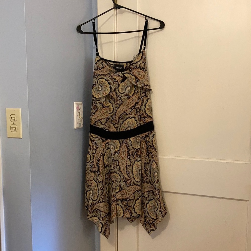 Nicole Miller silk size small NWT drop waist dress